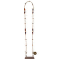 Long Phone Chain Strap "Zvezdelina" - Beige (120 cm)