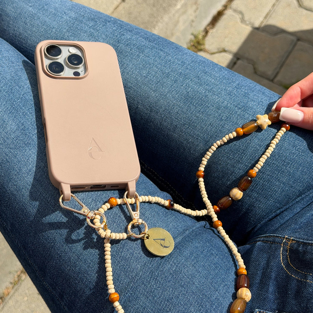 "Zvezdelina" Long Beige Chain 120cm