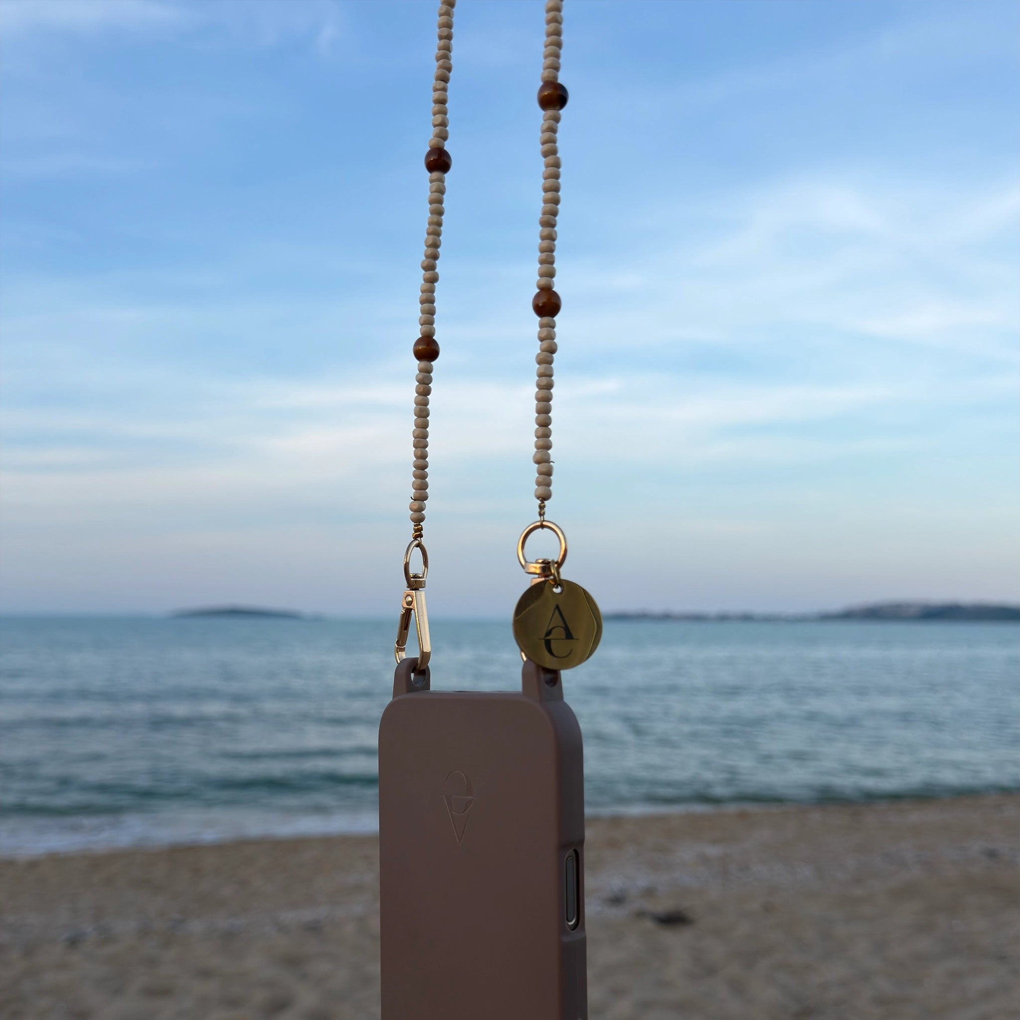 "Zvezdelina" Long Beige Chain 120cm