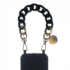 Soft Touch Case with rings "Noir" - Black