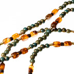 "Tsandrina" Long Dark Green Chain 120cm