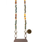 "Tsandrina" Long Dark Green Chain 120cm