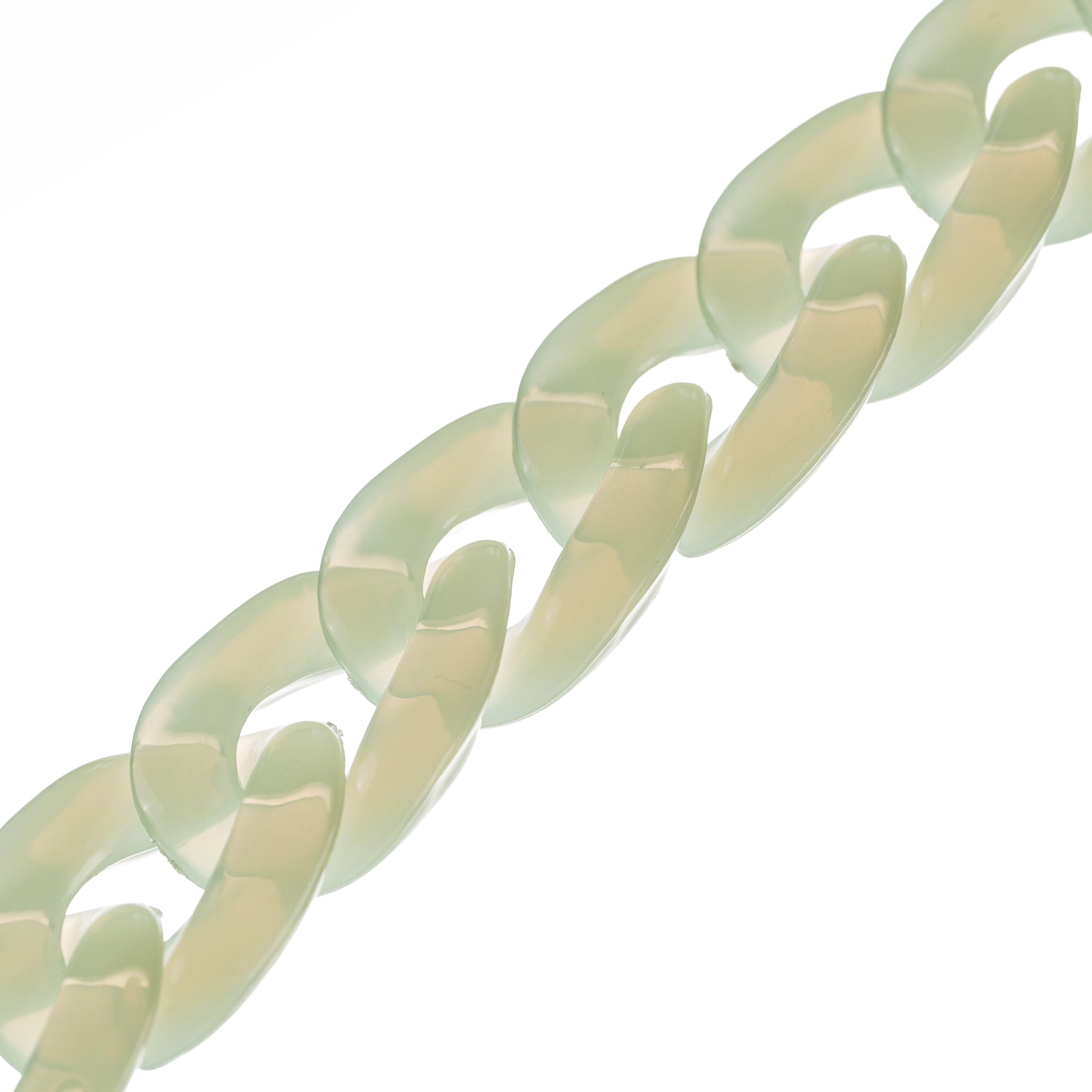 "Sage" Pale Green Short Chain 30cm