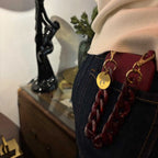 Soft Touch Case with rings "Cherry Noir" - Burgundy