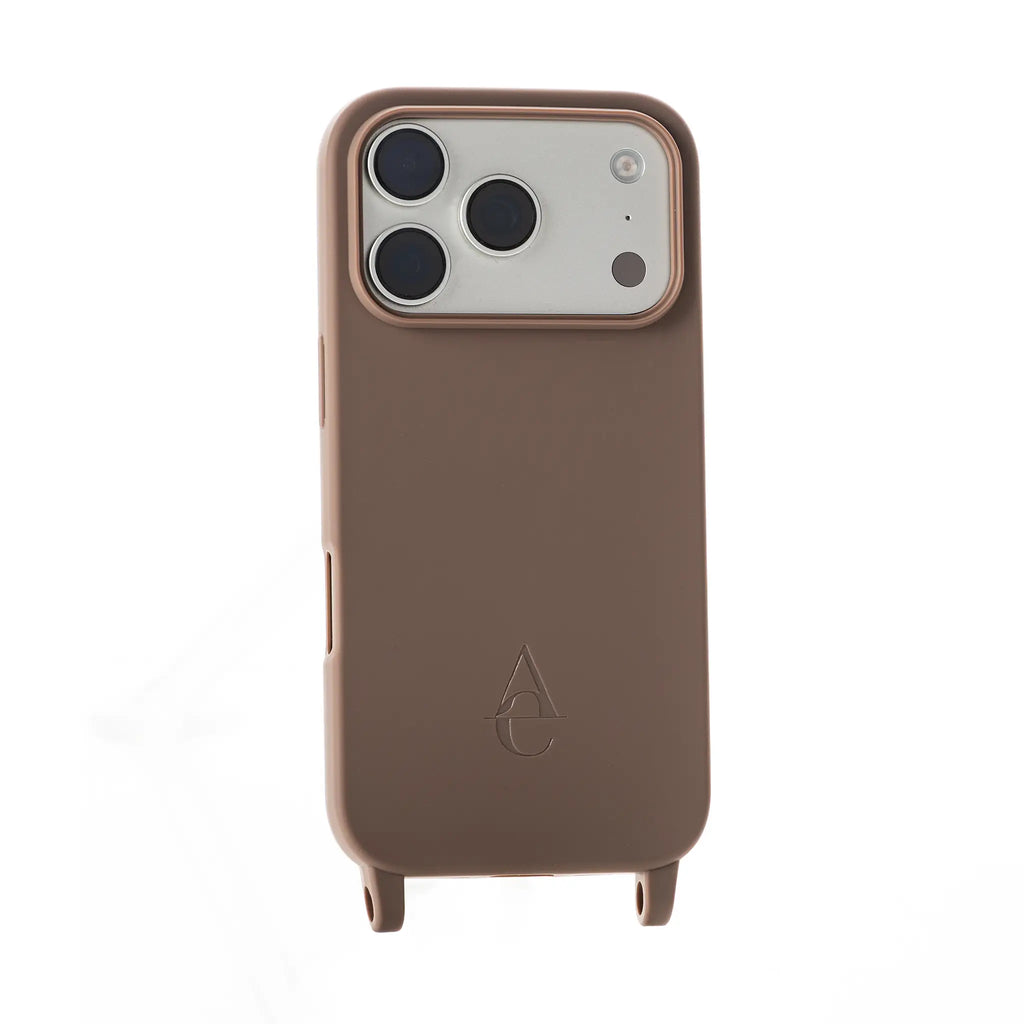 Soft Touch Case with rings "Sandstone" - Beige