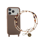 Set "Boho" - Beige Case + Long Beige Boho Chain