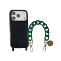 Set "Black Emerald" - Black Case + Dark Green Chain