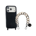 Set "Black Moon" - Black Case + Gray Chain