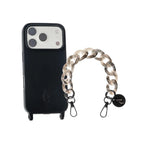 Set "Black Moon" - Black Case + Gray Chain