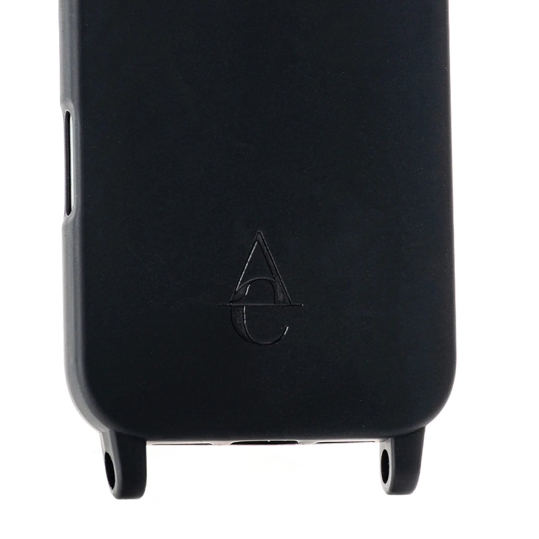 Soft Touch Case with rings "Noir" - Black