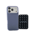 Set "Dusk" - Blue Gray Case + Suction Cup Holder/ Sticky Phone Mount