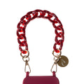 "Cherry Noir" Burgundy Short Chain 30cm
