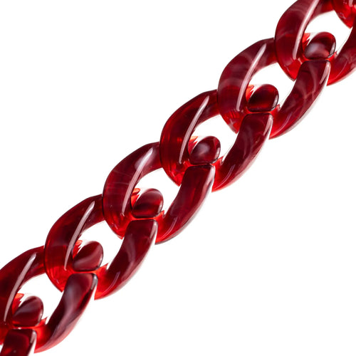 "Cherry Noir" Burgundy Short Chain 30cm