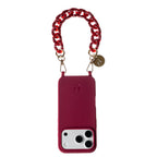 "Cherry Noir" Burgundy Short Chain 30cm