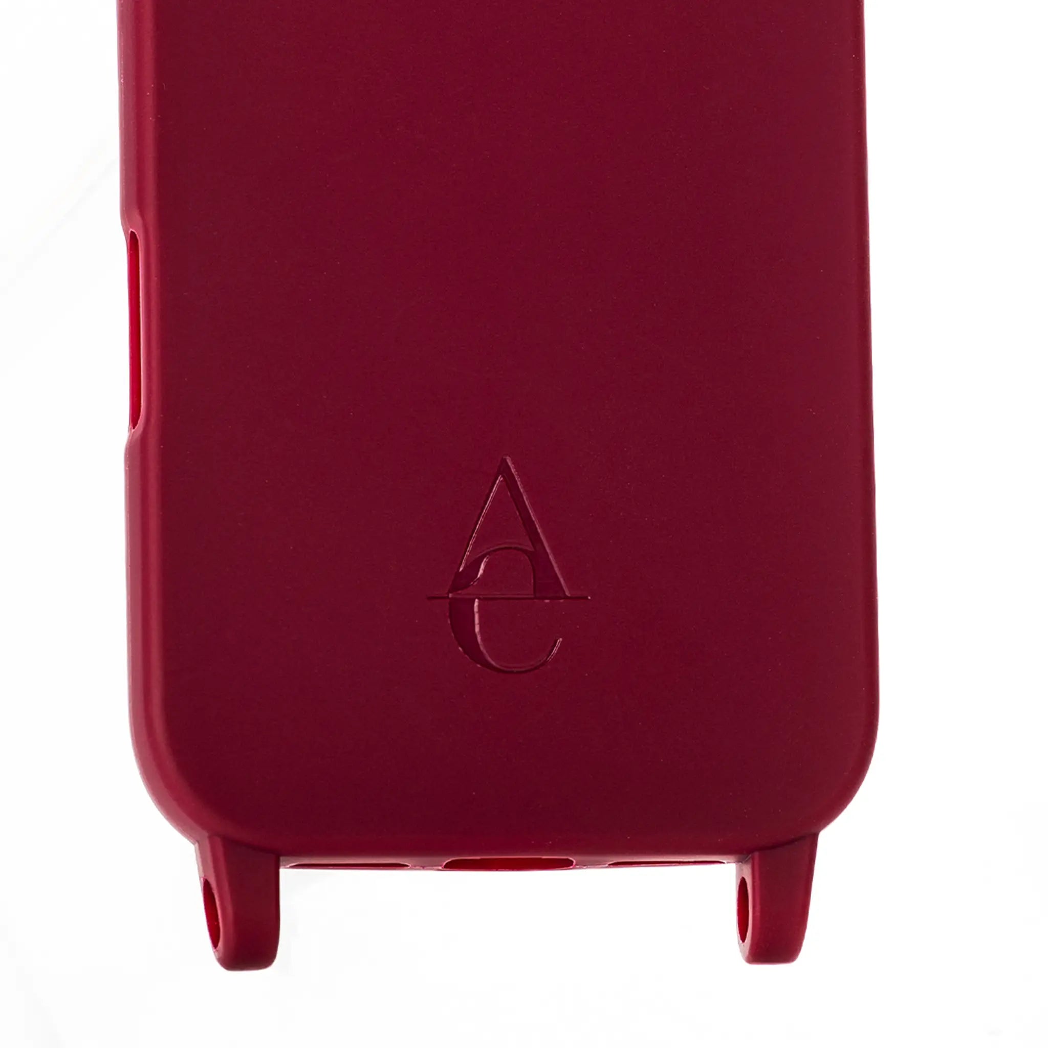 Soft Touch Case with rings "Cherry Noir" - Burgundy