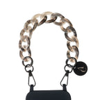Set "Black Moon" - Black Case + Gray Chain