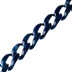"Nuit" Long Dark Blue Chain 120cm