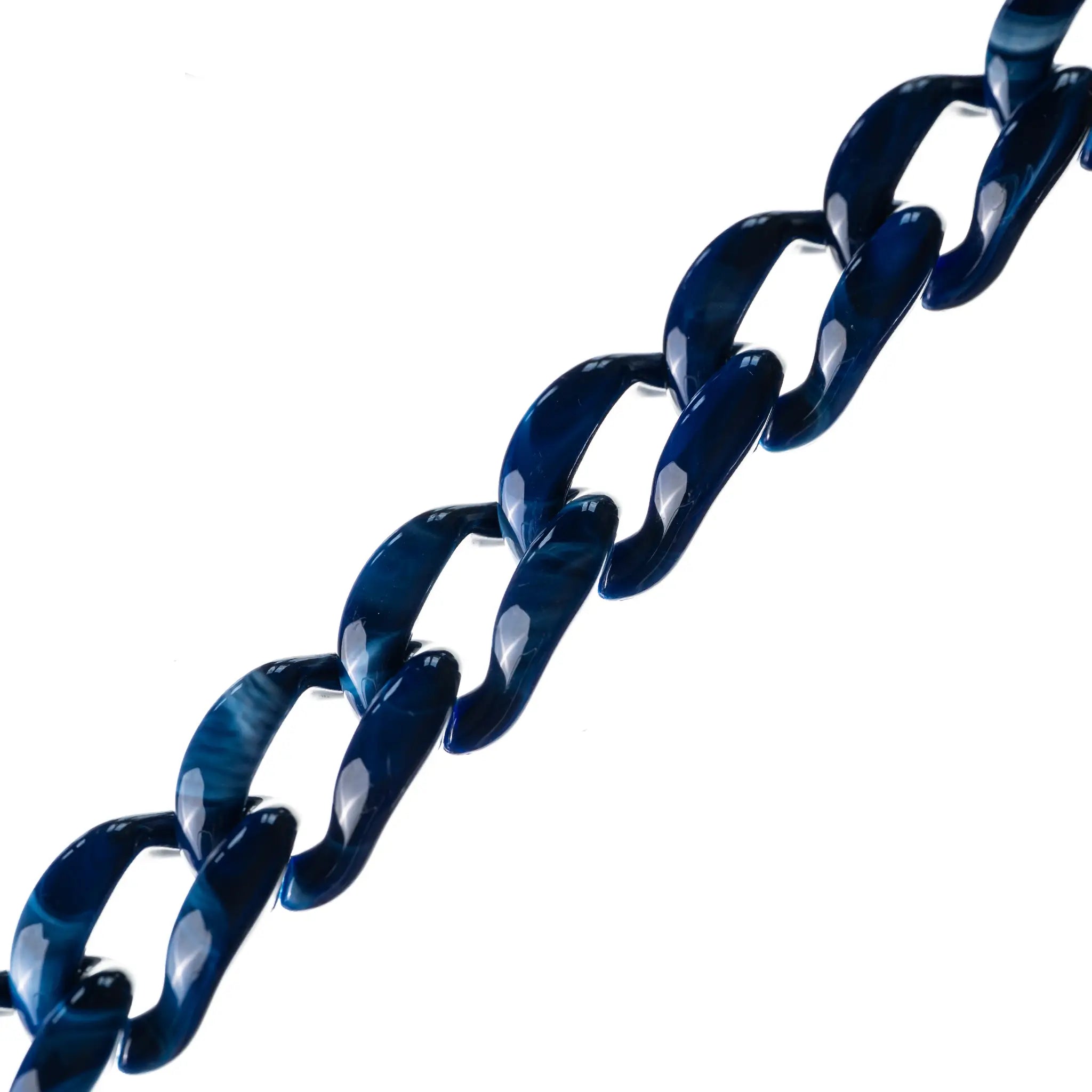 "Nuit" Long Dark Blue Chain 120cm