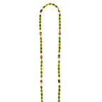Set "Verde" - Beige Case + Long Green Glass Chain